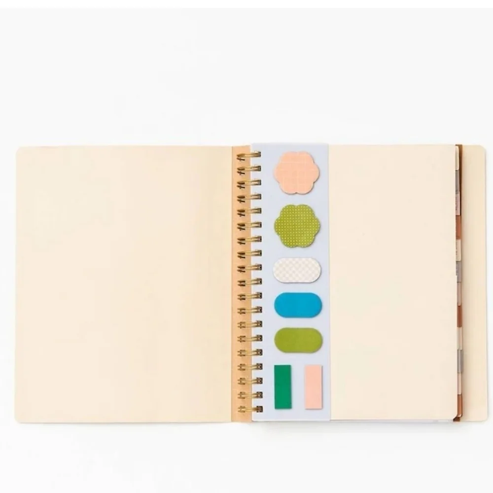 Floral 2025 Planner with Orange Accents